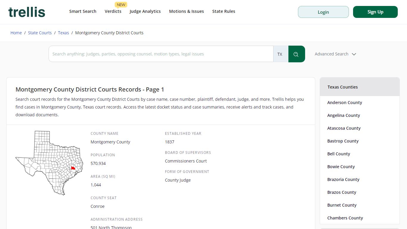 Montgomery County District Court Records | Docket Search ... - Trellis