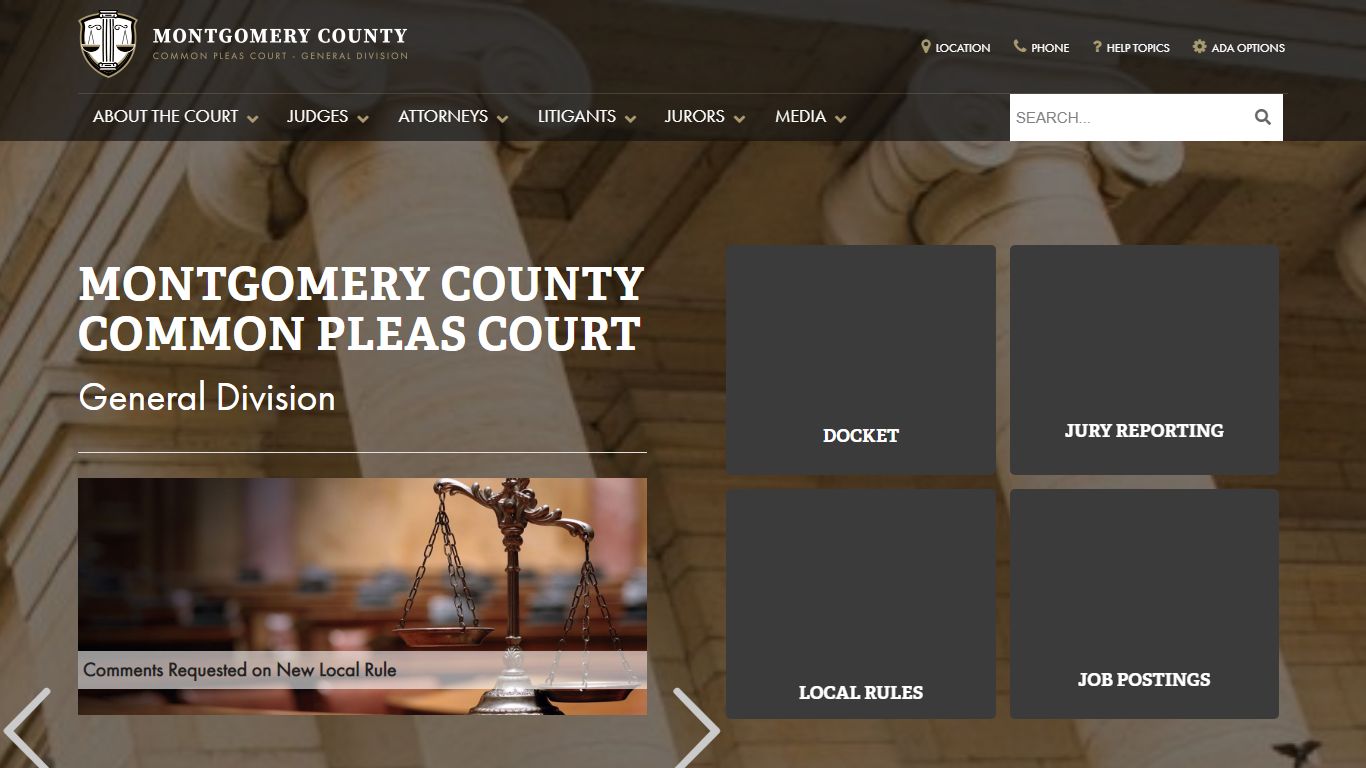 Montgomery County Common Pleas Court – Justly serving Montgomery County ...